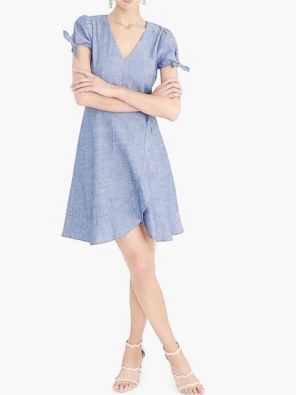 J. Crew , Women’s 10, Light,  Blue Chambray Dress